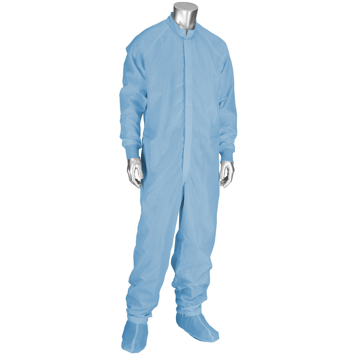 CC1245-74-5PK  Uniform Technology™ Altessa Grid ISO 5 (Class 100) Cleanroom Coveralls - light blue